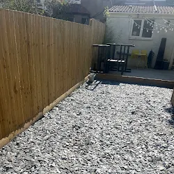 Same garage cleared by Lee's Waste Clearance, swept and tidy